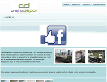 Tablet Screenshot of cristadecor.es